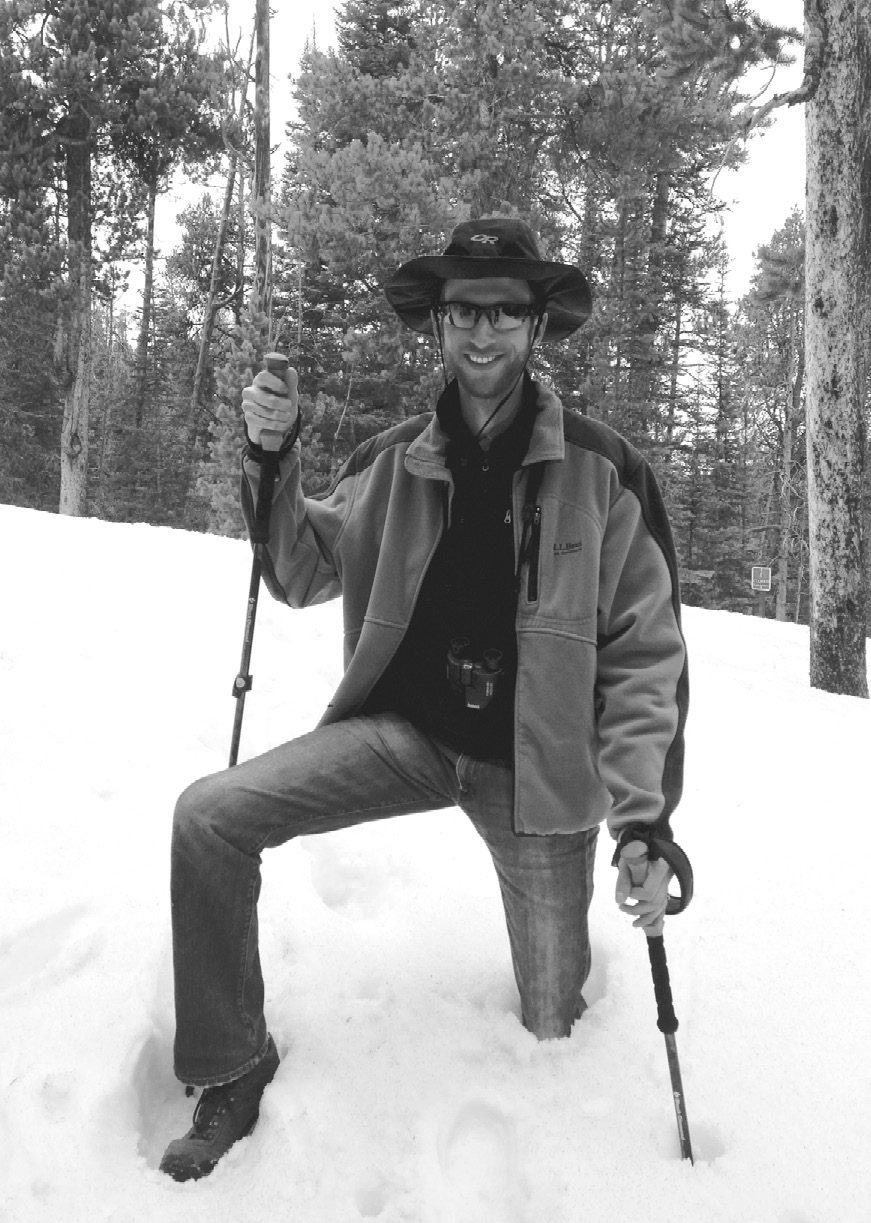 First tracks, according to tradition, on Yellowstone's opening morning.