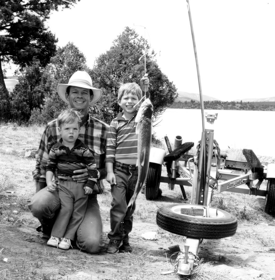 Dad, Brandon, and me showing off what turned out to be the second largest trout catch in New Mexico, a record I’m sure has since been overturned.