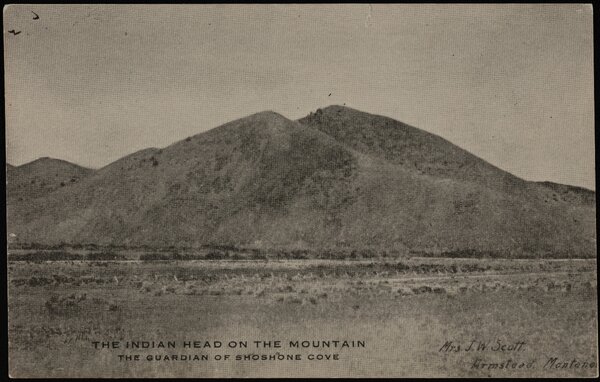 1915 Indian Head postcard, Horse Prairie